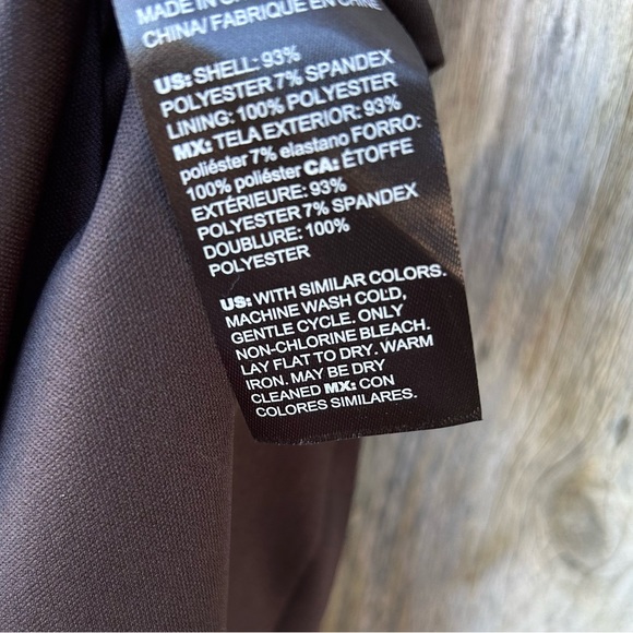 White House Black Market Sleeveless Scuba Fit And Flare Cutout Dress Black 10 - Picture 15 of 16